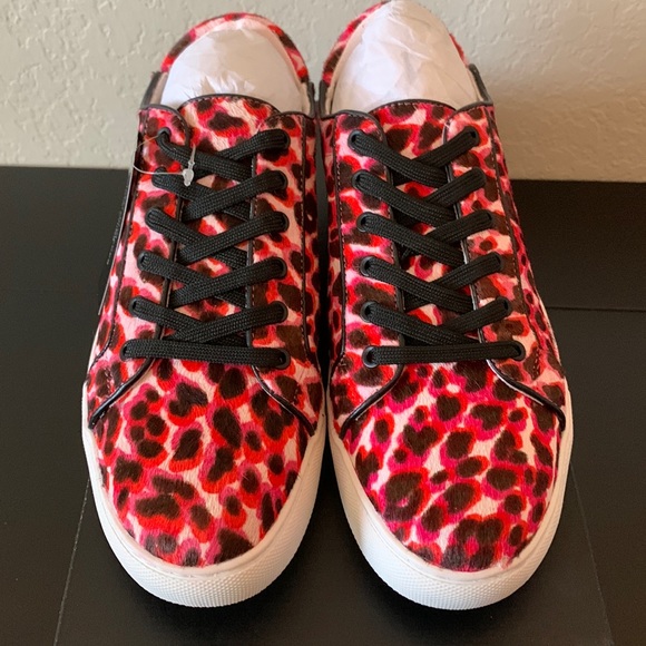 Kenneth Cole Bubble Gum Pink Calf Sneakers - Picture 2 of 8